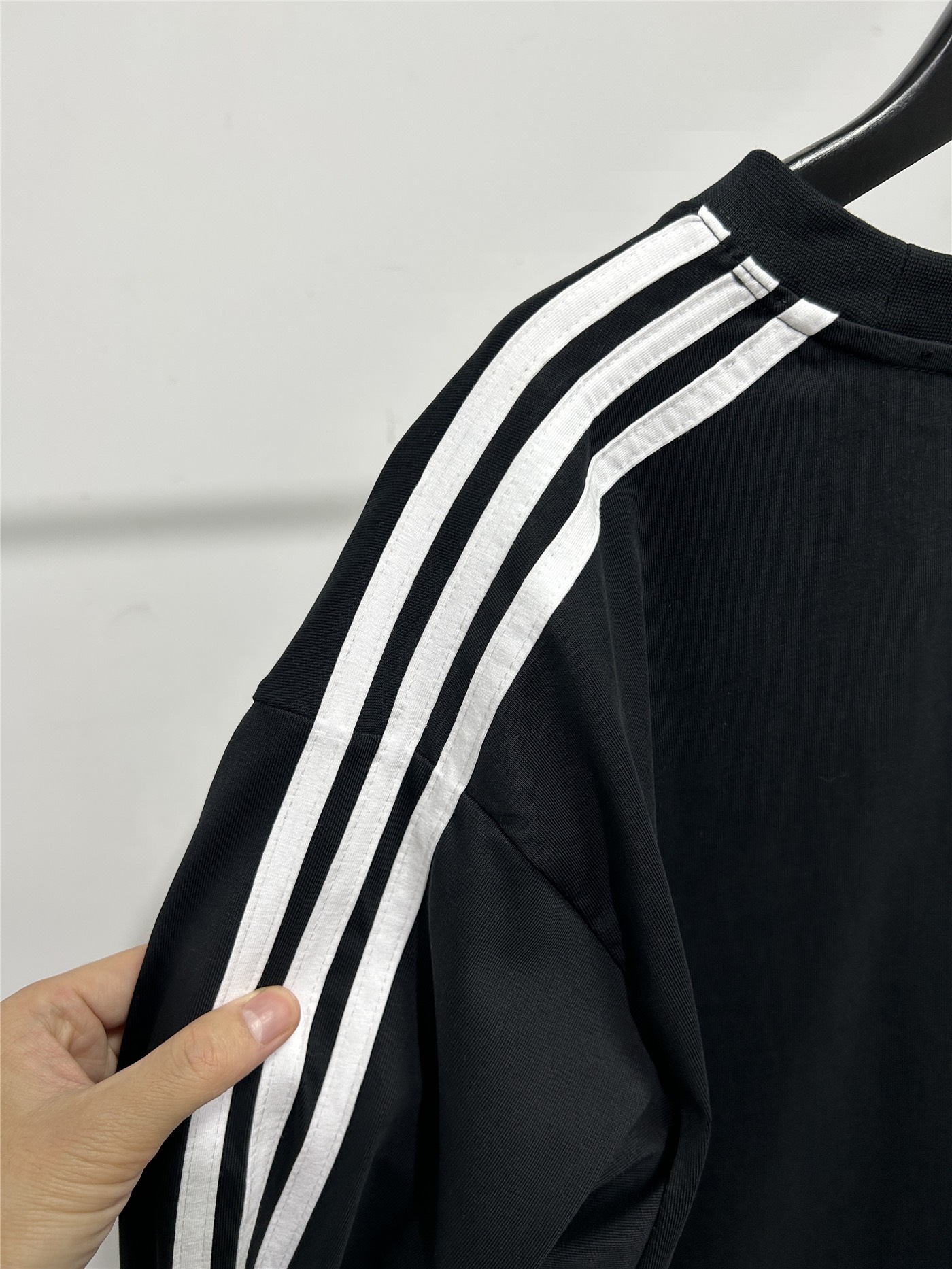 ADIDAS バレンシアガ ロングスリーブTシャツ ブラック - 画像 5