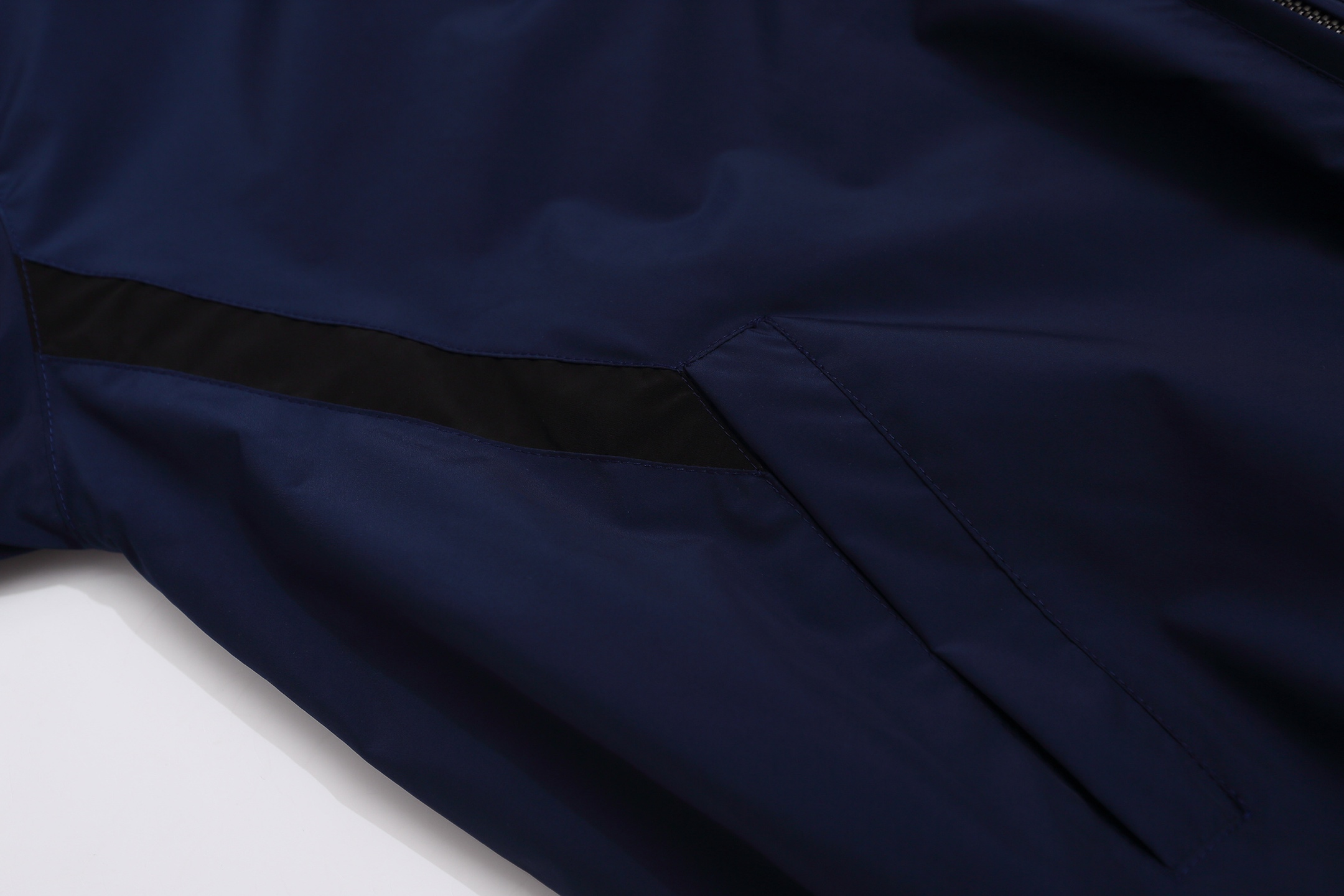 M COTTON フルジップパーカー 通勤 通学 ファッション ブラック ホワイト 全2色 - 画像 7