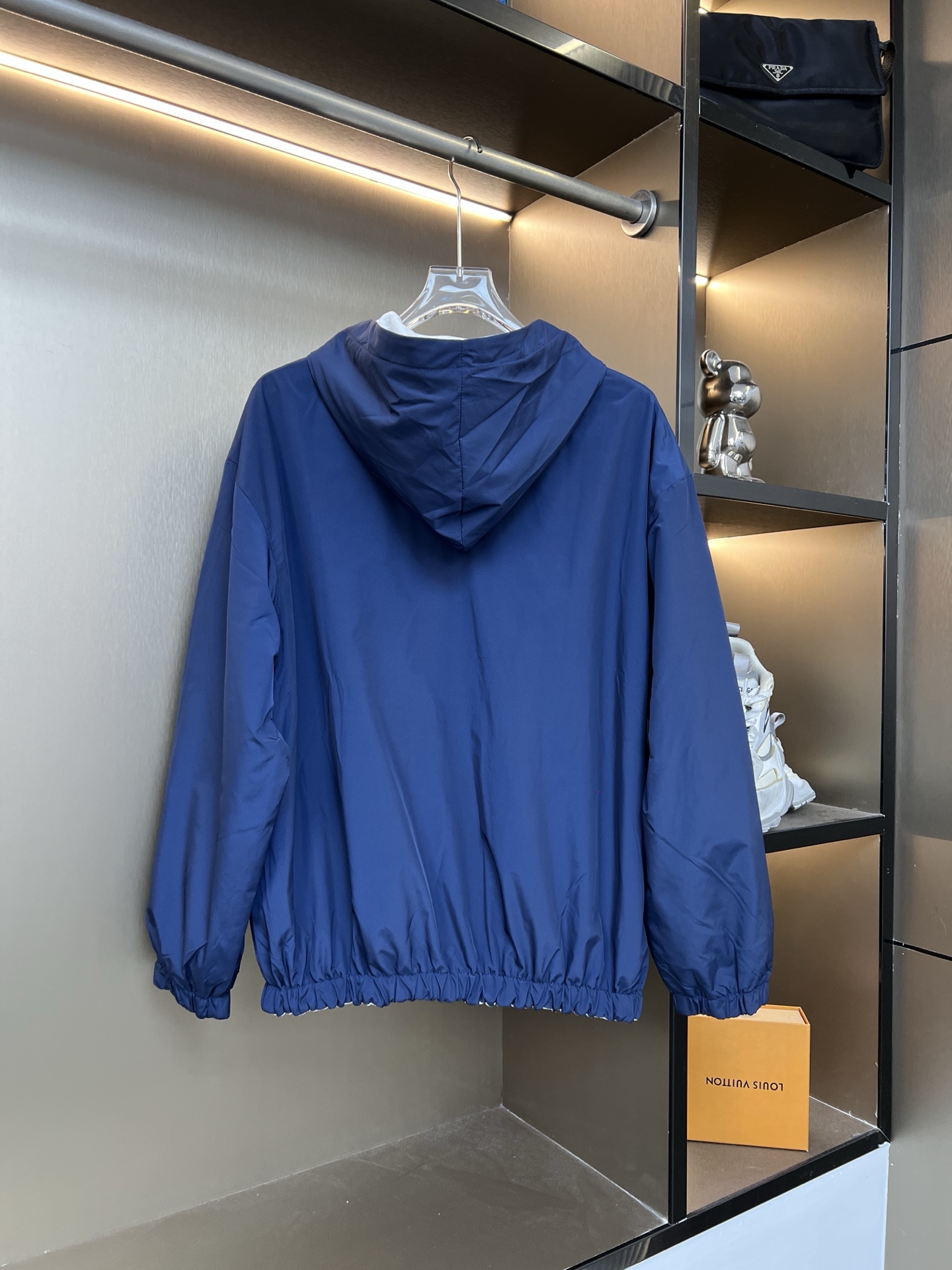 BALENCIAGA バレンシアガ フード付きジャケット 本革 軽量 通勤 通学 全2色 - 画像 8