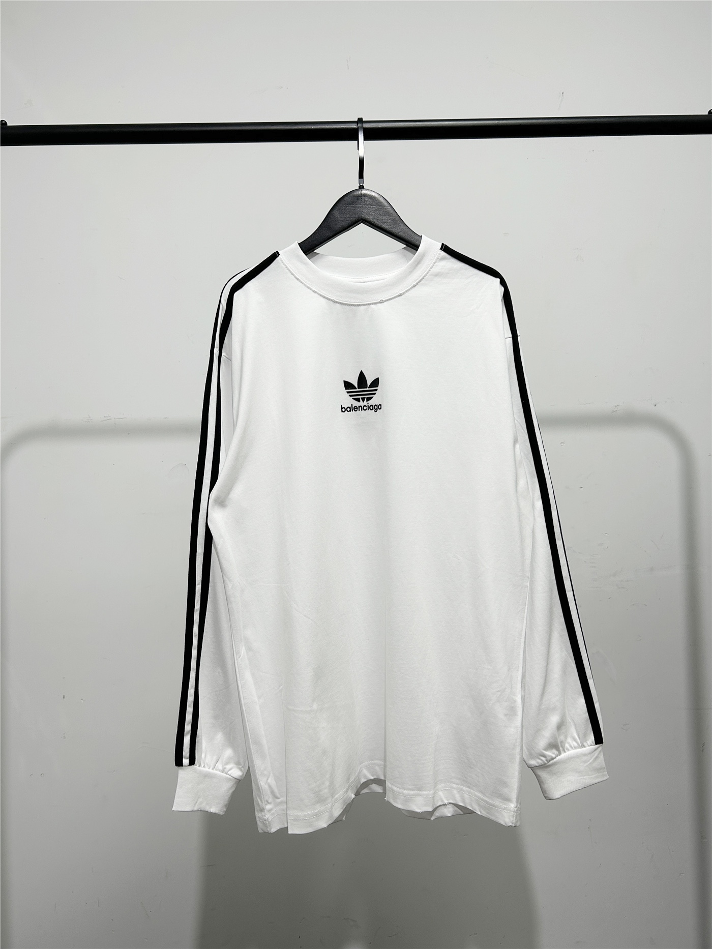 BALENCIAGA バレンシアガ ロンTシャツ 本革 ブラック