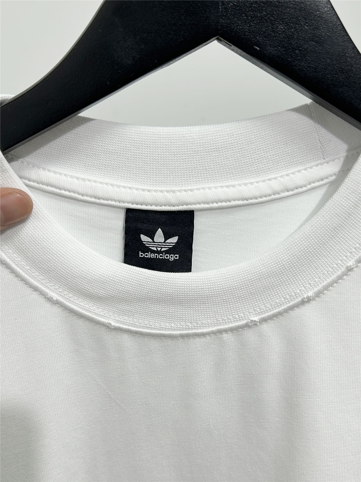 BALENCIAGA バレンシアガ ロンTシャツ 本革 ブラック - 画像 7