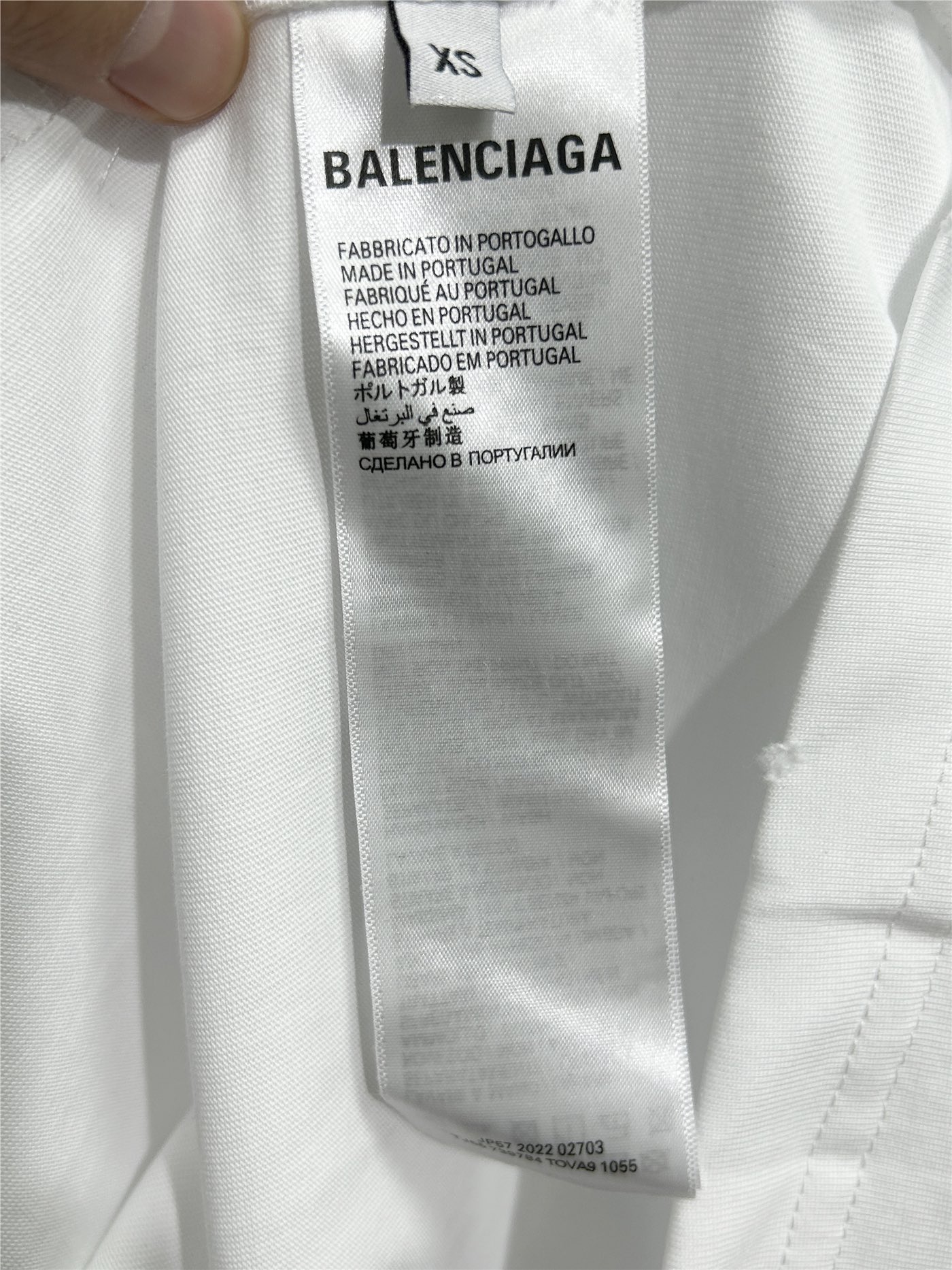 BALENCIAGA バレンシアガ ロンTシャツ 本革 ブラック - 画像 8