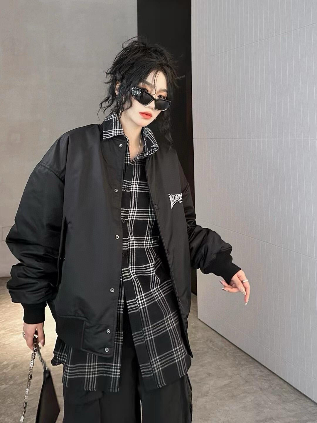 BALENCIAGA バレンシアガ バンダージャケット パーカー風 ブルゾン ブラック 全4色 - 画像 5