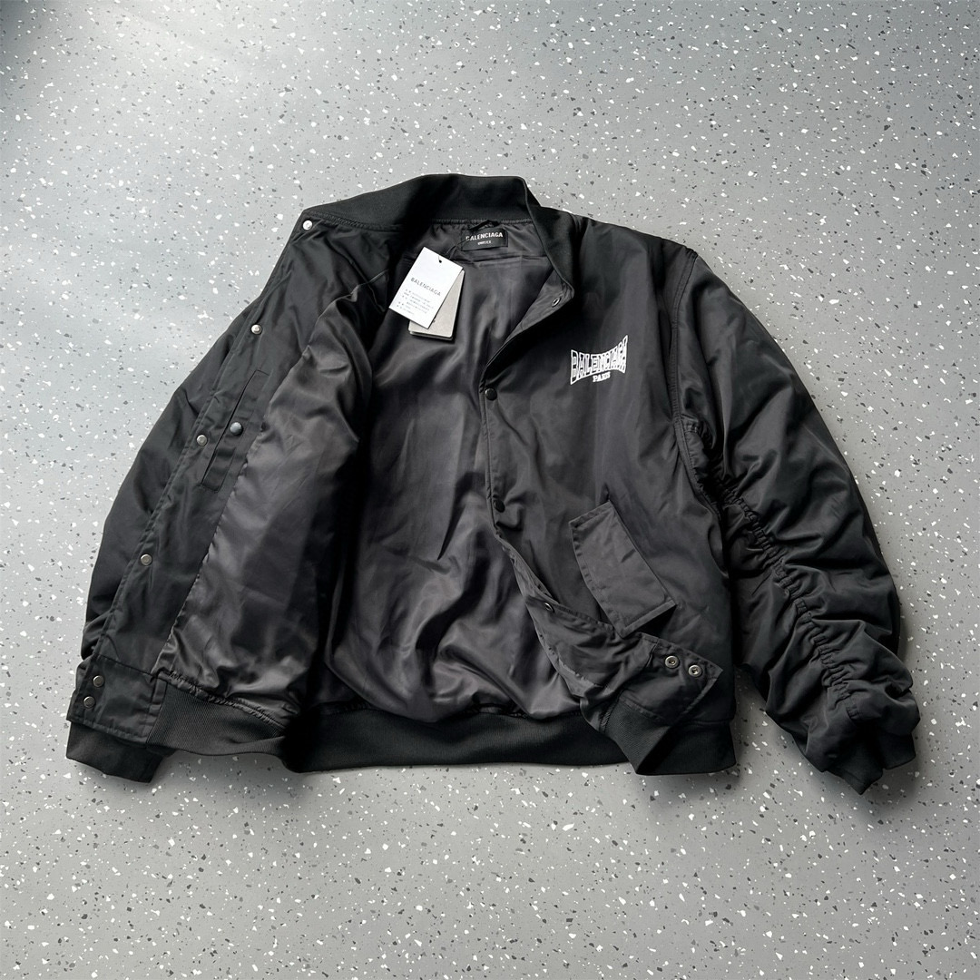 BALENCIAGA バレンシアガ バルエンシアガ バンダナ ジャケット ブラック - 画像 5
