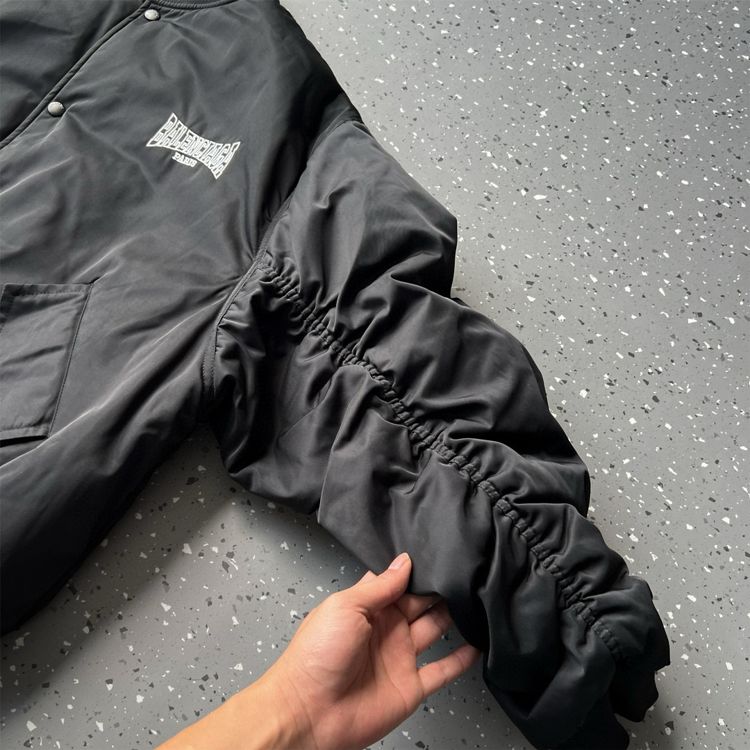 BALENCIAGA バレンシアガ バルエンシアガ バンダナ ジャケット ブラック - 画像 6