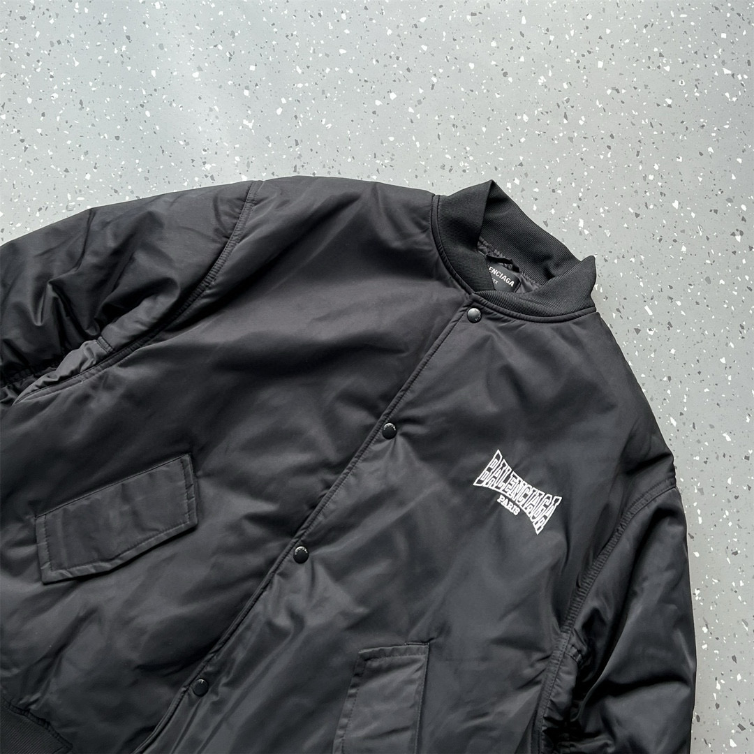 BALENCIAGA バレンシアガ バルエンシアガ バンダナ ジャケット ブラック - 画像 8