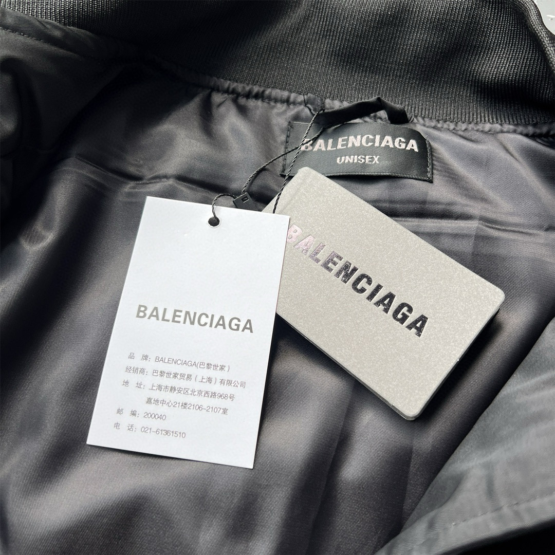 BALENCIAGA バレンシアガ バルエンシアガ バンダナ ジャケット ブラック - 画像 9