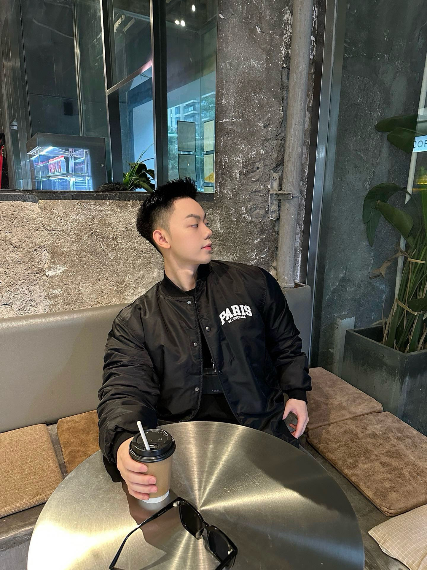 BALENCIAGA バレンシアガ バンダージャケット PARIS バンダージャケット ブラック - 画像 3