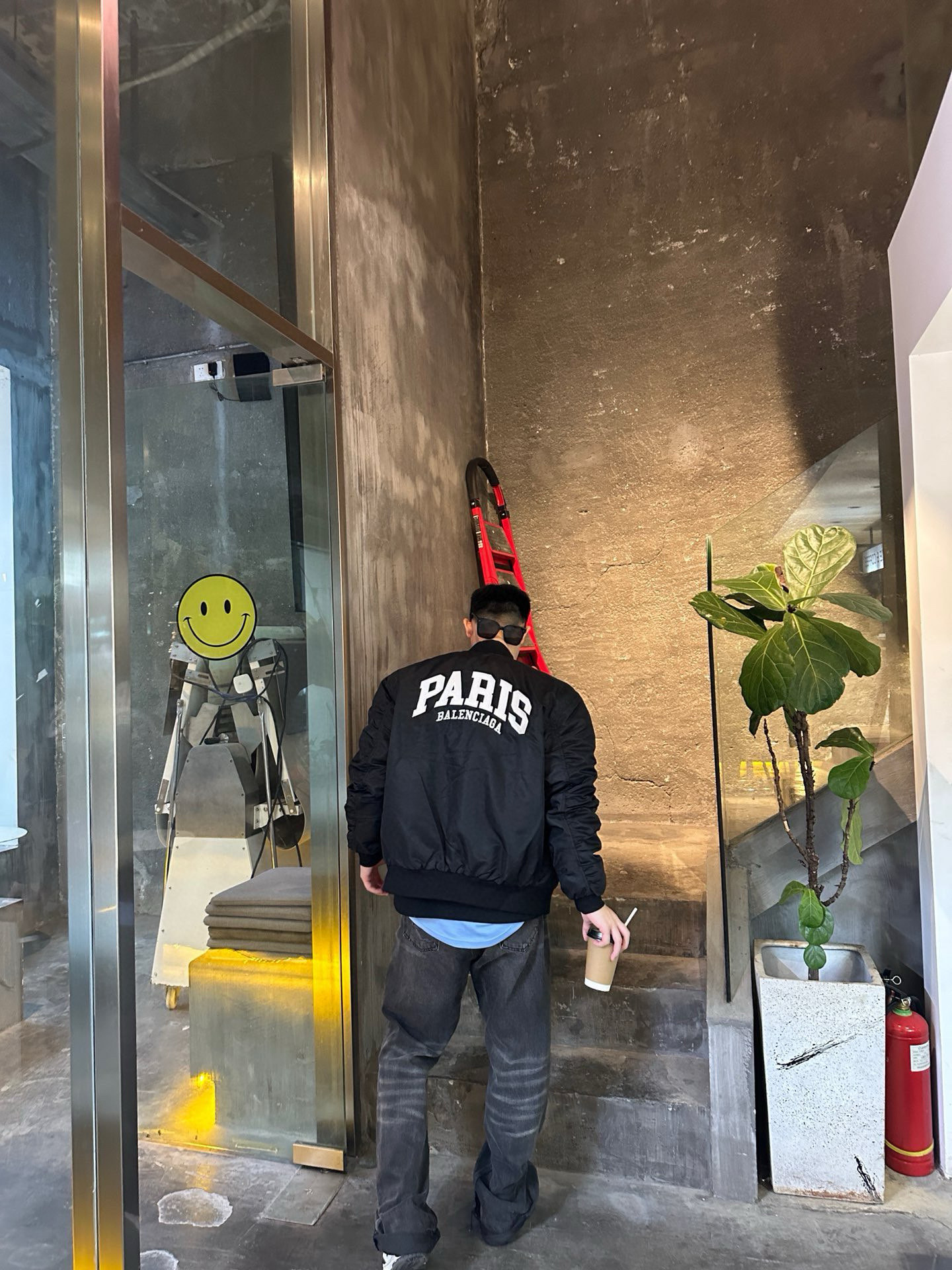 BALENCIAGA バレンシアガ バンダージャケット PARIS バンダージャケット ブラック - 画像 5