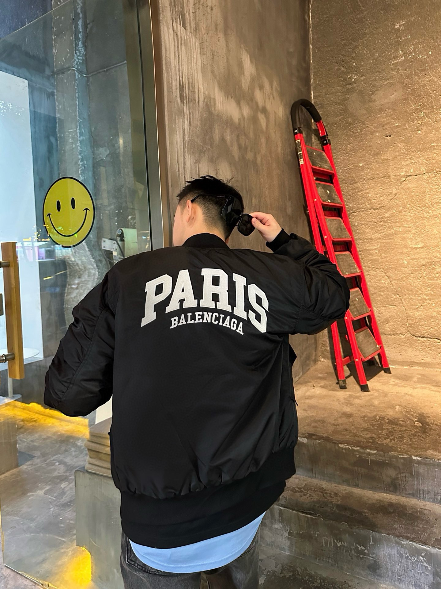 BALENCIAGA バレンシアガ バンダージャケット PARIS バンダージャケット ブラック - 画像 6