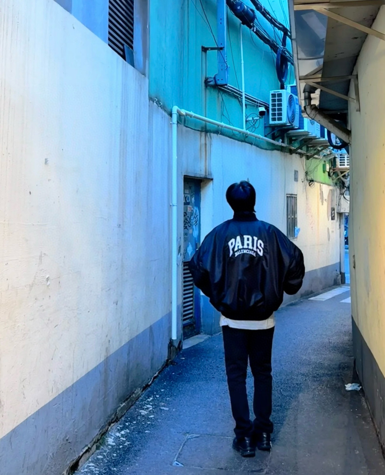 BALENCIAGA バレンシアガ バンダージャケット PARIS バンダージャケット ブラック - 画像 7