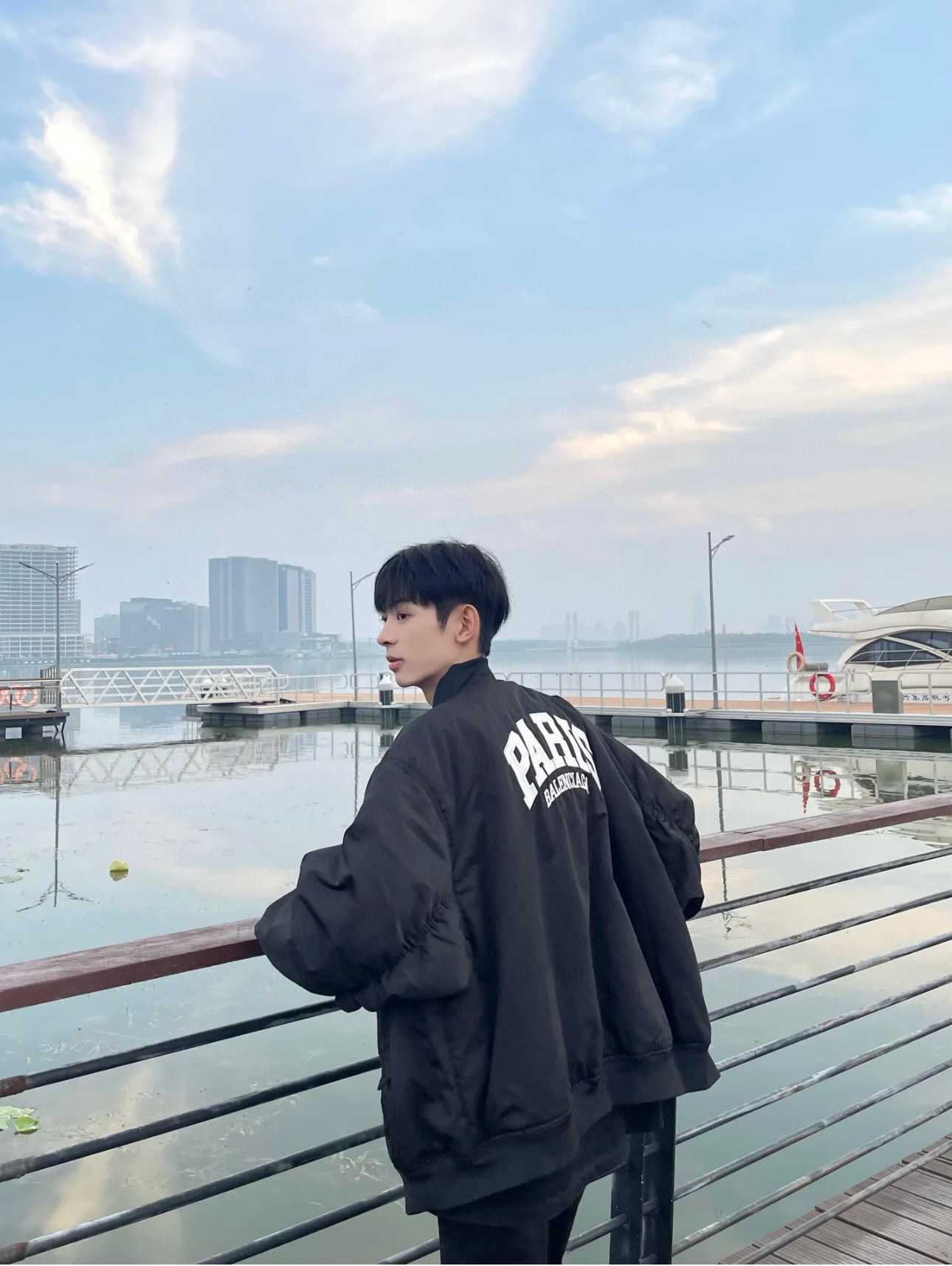 BALENCIAGA バレンシアガ バンダージャケット PARIS バンダージャケット ブラック - 画像 9