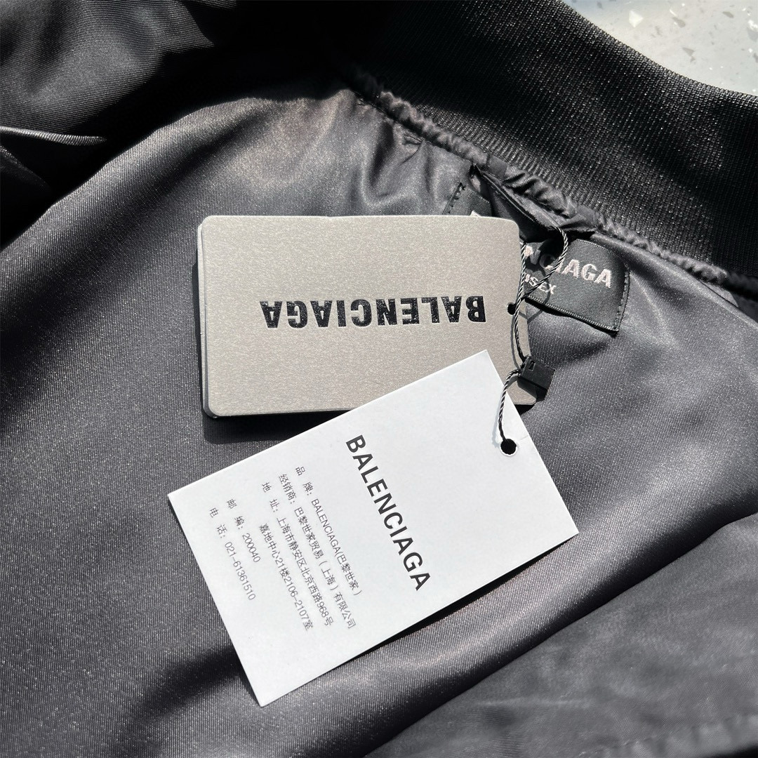 BALENCIAGA バレンシアガ バーバリー風 パーカー ブラック - 画像 5