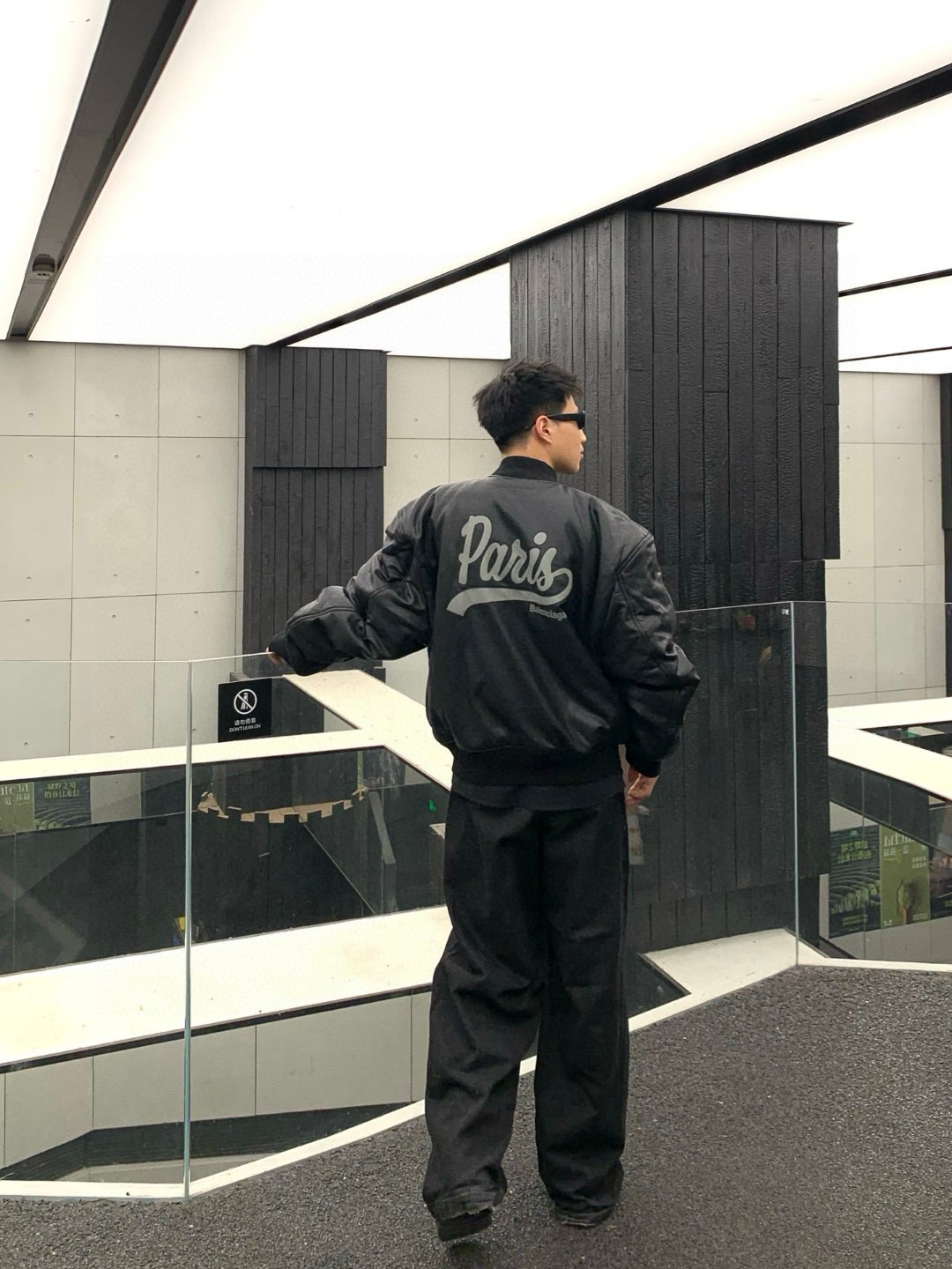 BALENCIAGA バレンシアガ バンダージャケット パリス刺繍 通勤 通学 ブラック - 画像 2