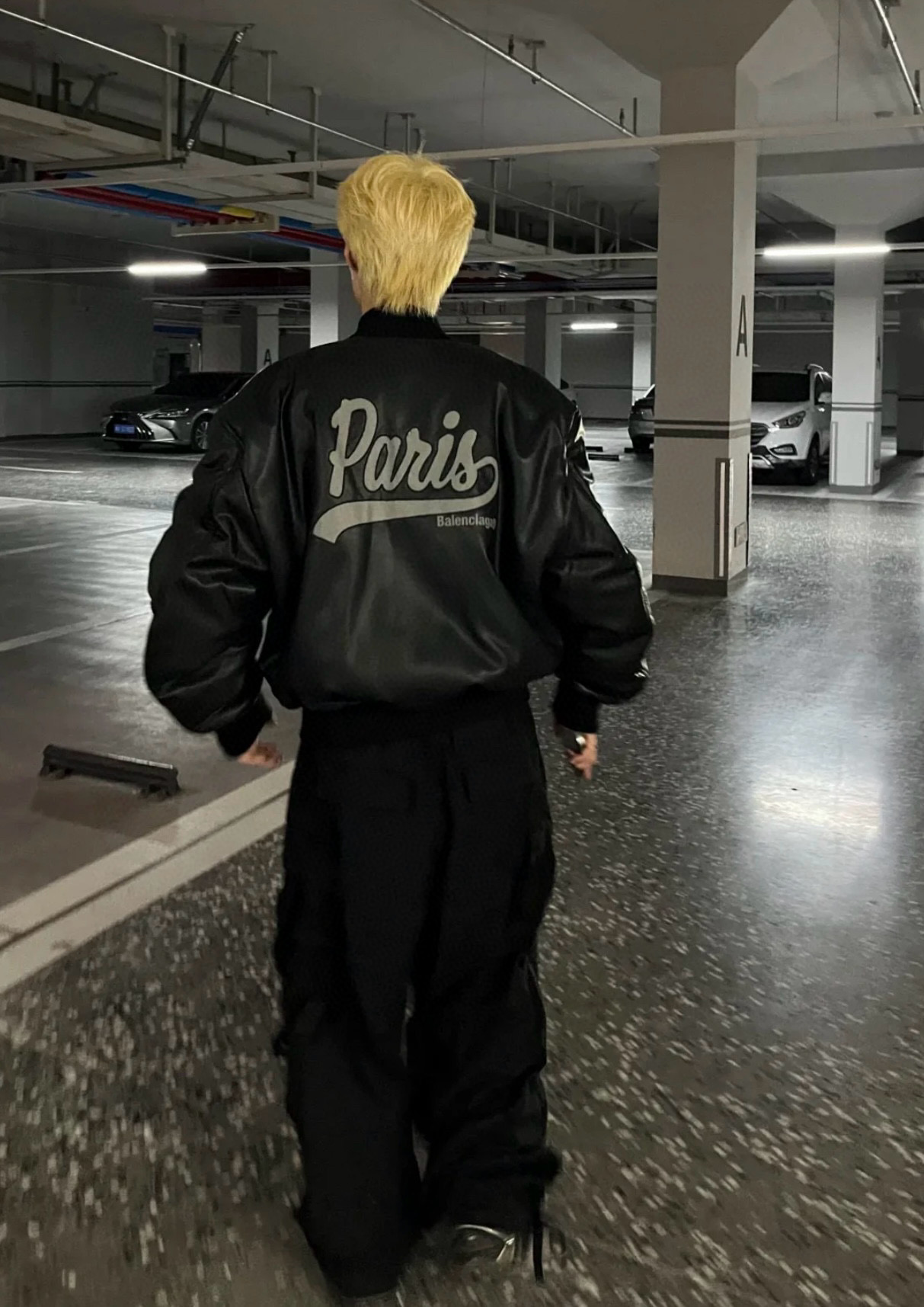 BALENCIAGA バレンシアガ バンダージャケット パリス刺繍 通勤 通学 ブラック - 画像 9