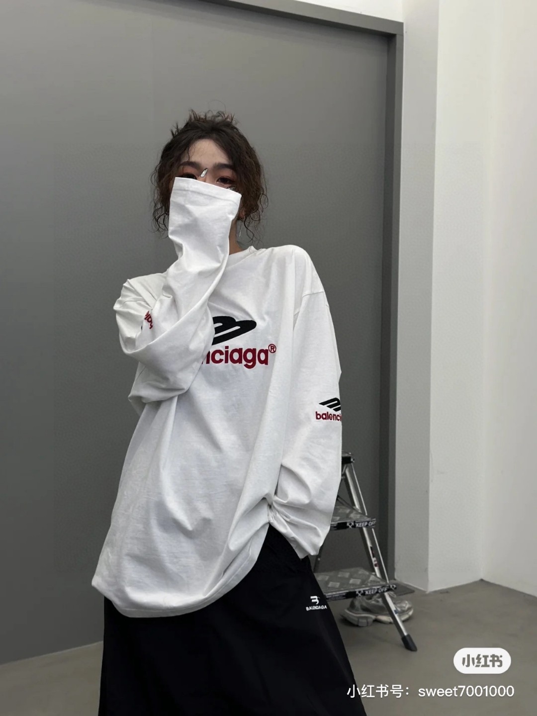BALENCIAGA バレンシアガ 長袖Tシャツ ファッション 通勤 全2色 - 画像 5