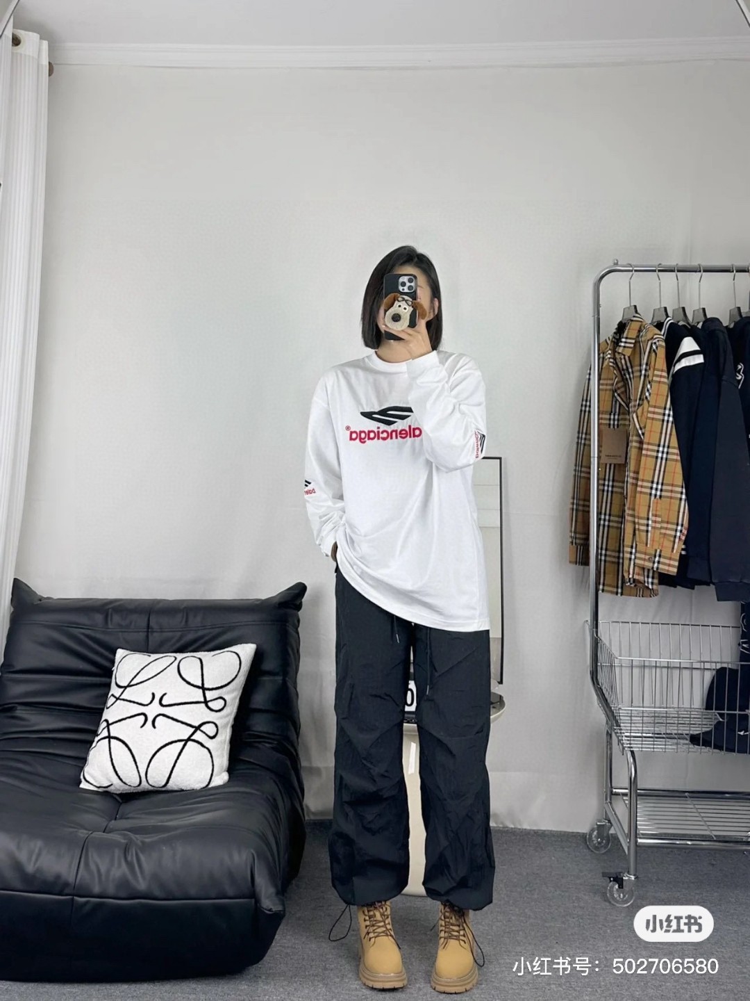 BALENCIAGA バレンシアガ 長袖Tシャツ ファッション 通勤 全2色 - 画像 7