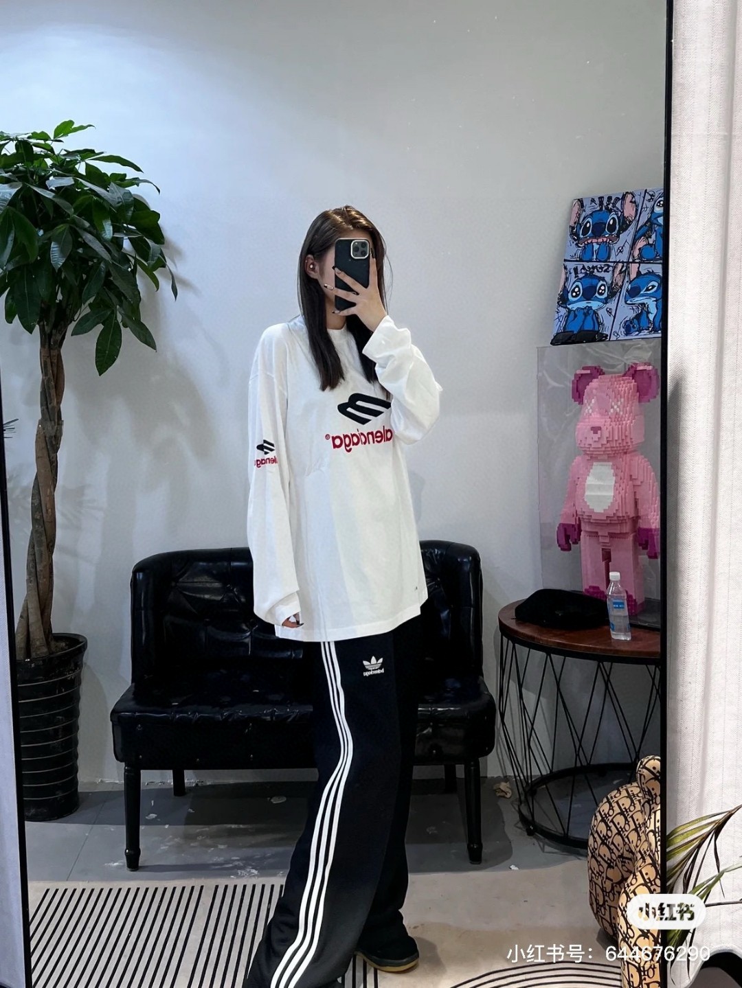 BALENCIAGA バレンシアガ 長袖Tシャツ ファッション 通勤 全2色 - 画像 8