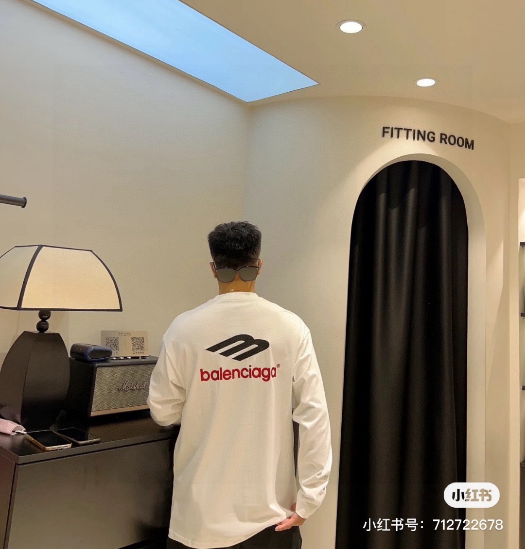 BALENCIAGA バレンシアガ 長袖Tシャツ ファッション 通勤 全2色 - 画像 9