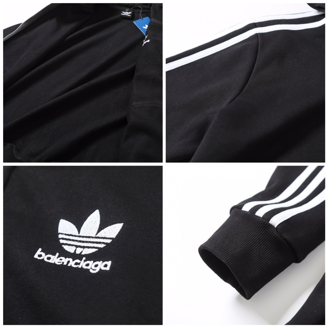 BALENCIAGA バレンシアガ フード付きスウェットシャツ ブラック - 画像 7