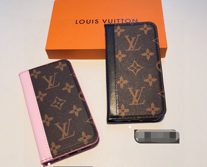 ルイヴィトン　Louis Vuitton　手帳型ケース　スマホケース　モノグラム　スマホカバー　2色