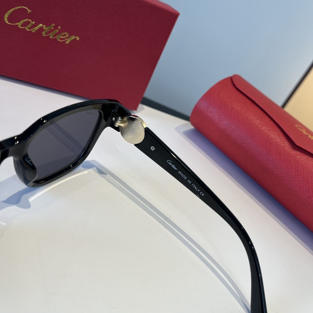 CARTIE カルティエ サングラス 0663 52□19-140 超軽量 メンズ レディース ブラック - 画像 4