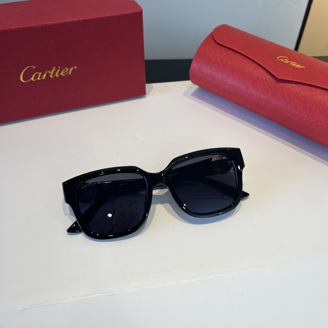 CARTIE カルティエ サングラス 0663 52□19-140 超軽量 メンズ レディース ブラック - 画像 7