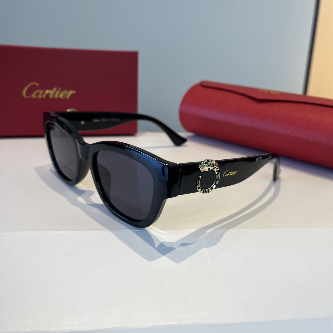 CARTIER カルティエ サングラス 0660 51□20-145 ブラック 0660 51□20-145 ブラック - 画像 3
