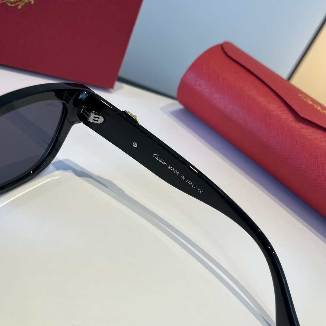 CARTIER カルティエ サングラス 0660 51□20-145 ブラック 0660 51□20-145 ブラック - 画像 4