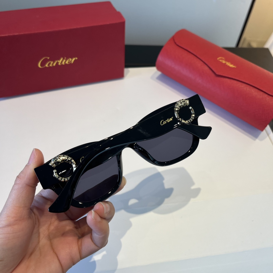 CARTIER カルティエ サングラス 0660 51□20-145 ブラック 0660 51□20-145 ブラック - 画像 6