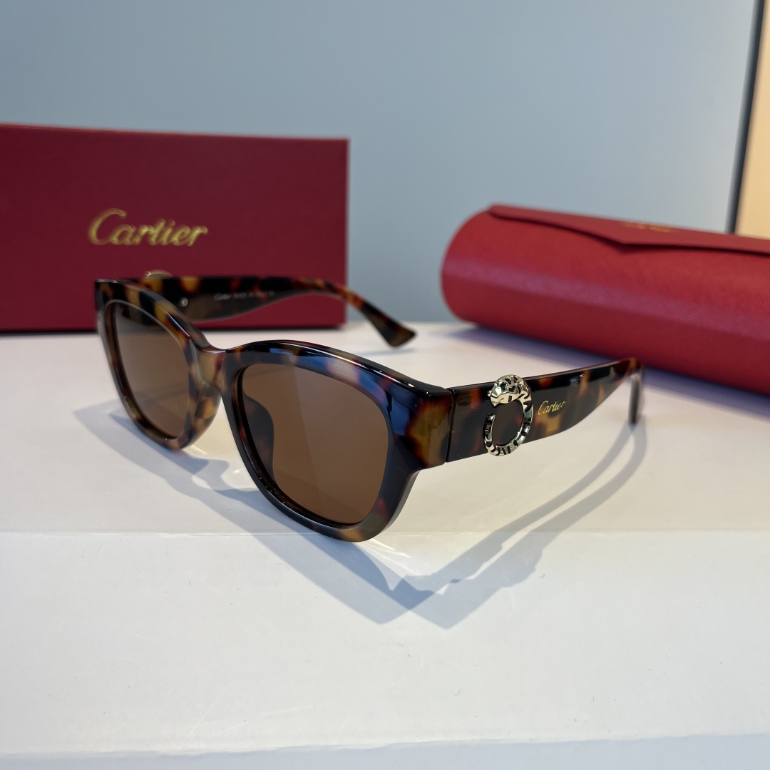 CARTIE カルティエ サングラス メンズ レディース チェスカ サングラス レディース ブラック 多色展開 - 画像 3