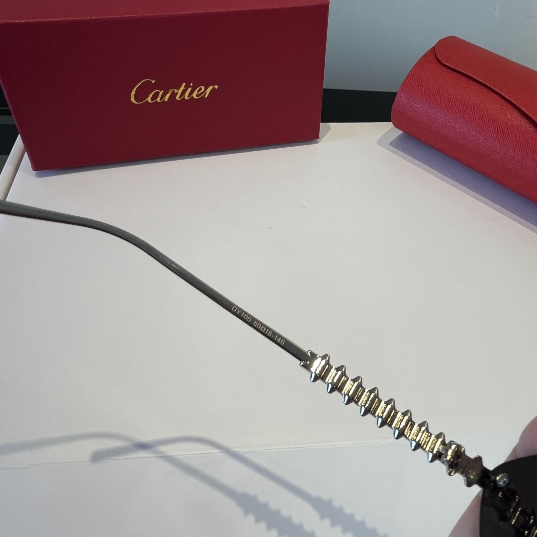 CARTIE カルティエ サングラス 金属フレーム フレームレス 軽量 紫外線カット メンズ レディース ブラック ブラウン ネイビー レッド 多色展開 - 画像 7