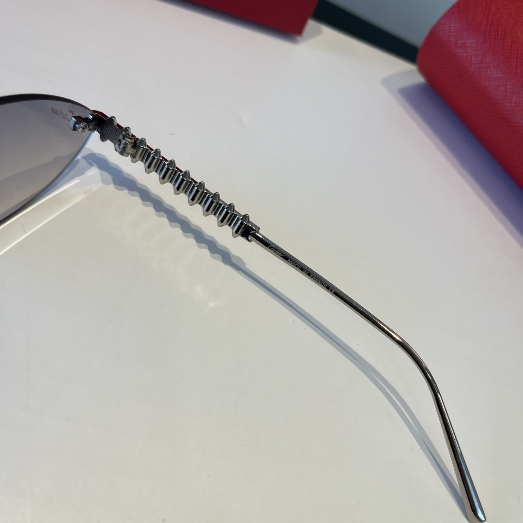 CARTIER カルティエ サングラス メタルフレーム プレステージ ブラック ブラウン ブラック ブラウン 多色展開 - 画像 7