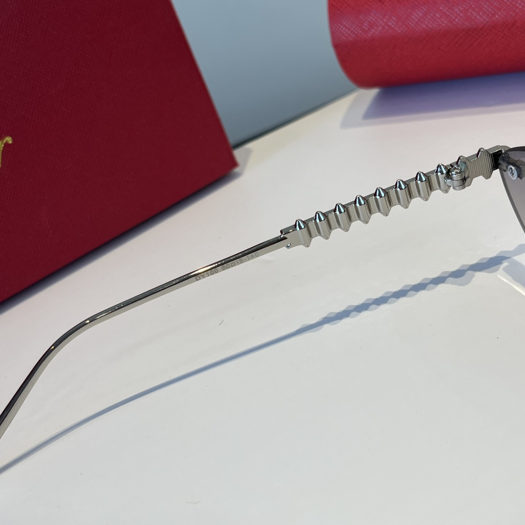 CARTIER カルティエ サングラス メタルフレーム プレステージ ブラック ブラウン ブラック ブラウン 多色展開 - 画像 8