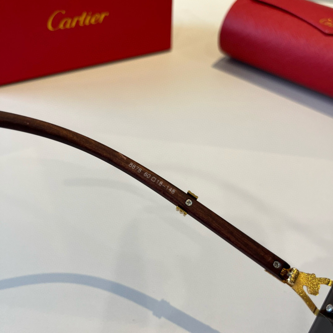 CARTIE カルティエ サングラス 8678 60 メンズ ブラック 多色展開 - 画像 2