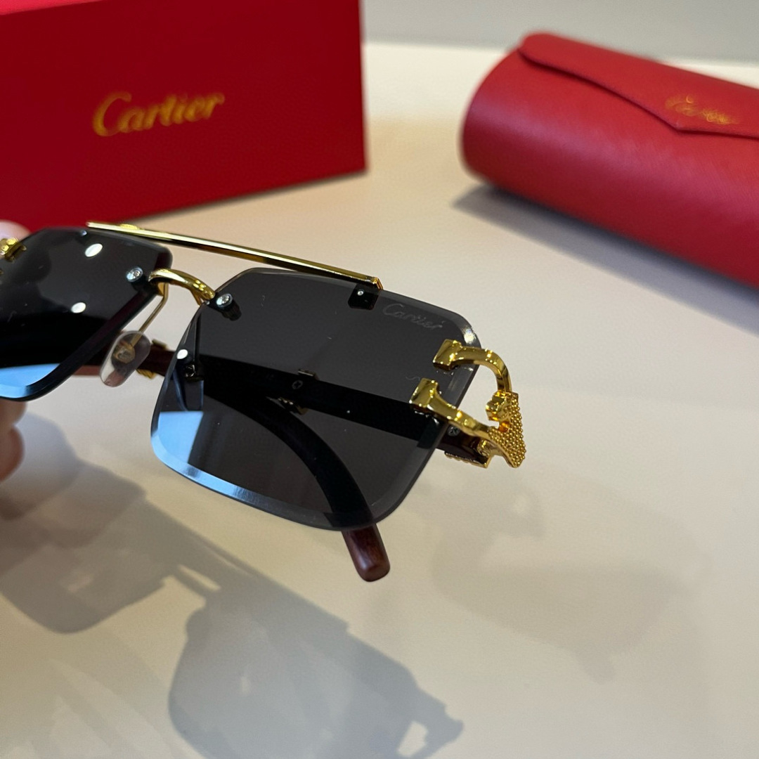 CARTIE カルティエ サングラス 8678 60 メンズ ブラック 多色展開 - 画像 6