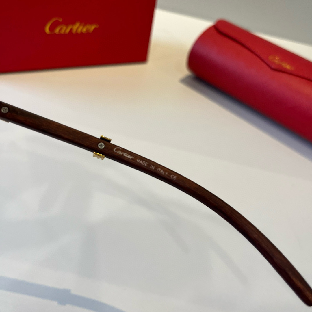 CARTIE カルティエ サングラス サングラス メンズ レディース ブラック ブラウン ピンク ブラック - 画像 9