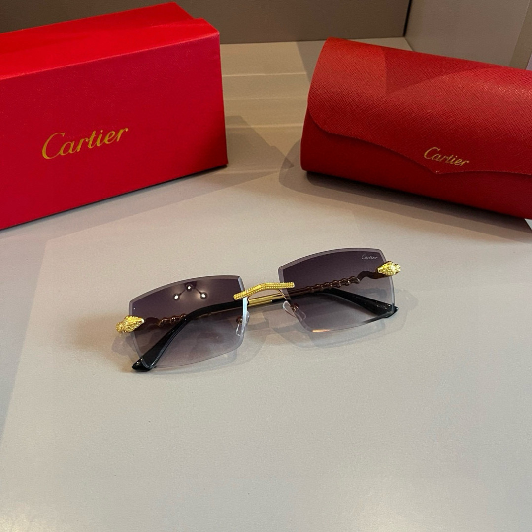 Cartier カルティエ メンズ サングラス デザイン 限定モデル ブラック レッド インテリア 高級感 オーバーサイズ 35 - 画像 5