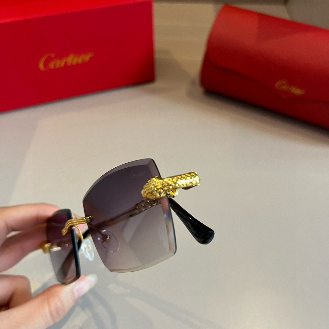 Cartier カルティエ メンズ サングラス デザイン 限定モデル ブラック レッド インテリア 高級感 オーバーサイズ 35 - 画像 6