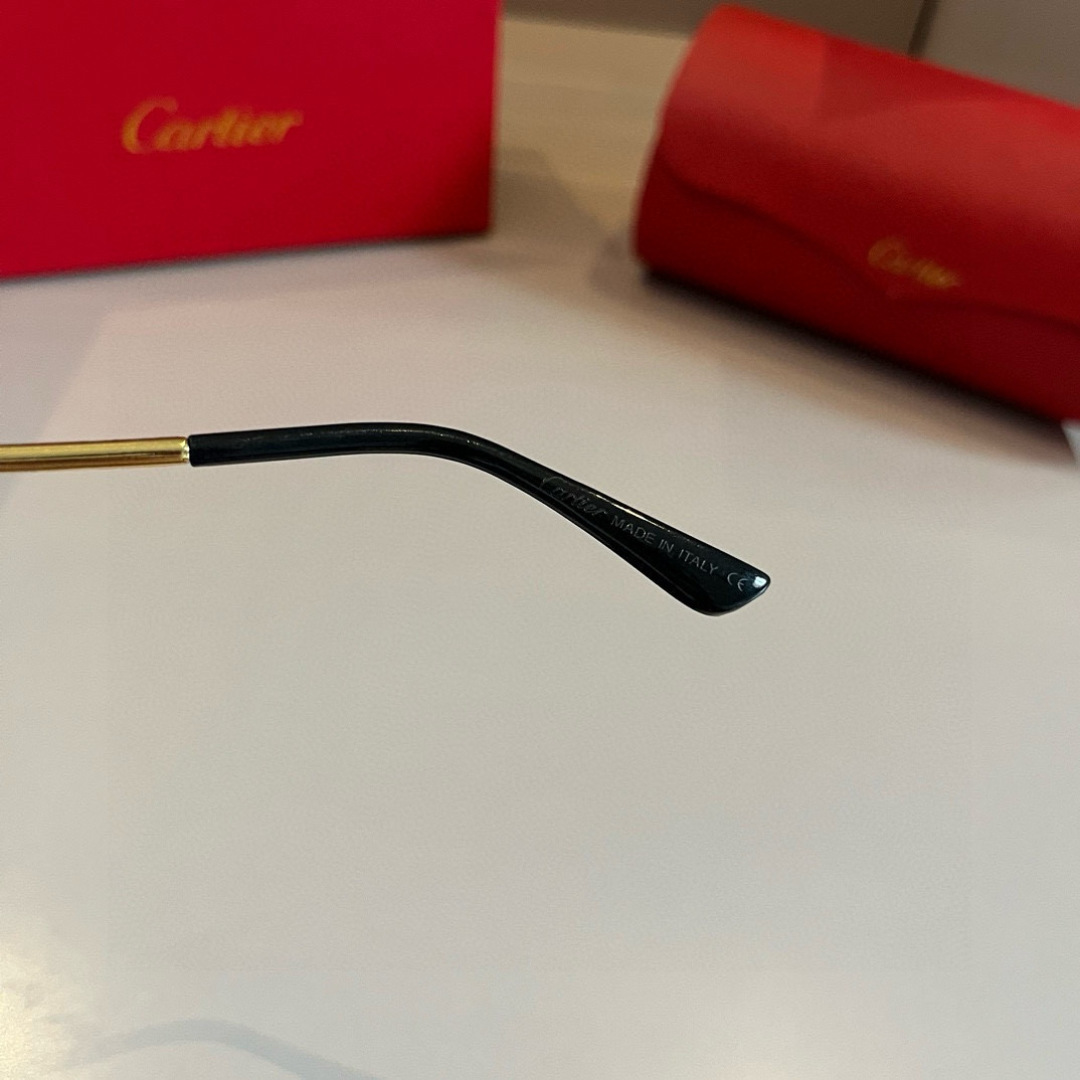 Cartier カルティエ メンズ サングラス デザイン 限定モデル ブラック レッド インテリア 高級感 オーバーサイズ 35 - 画像 8