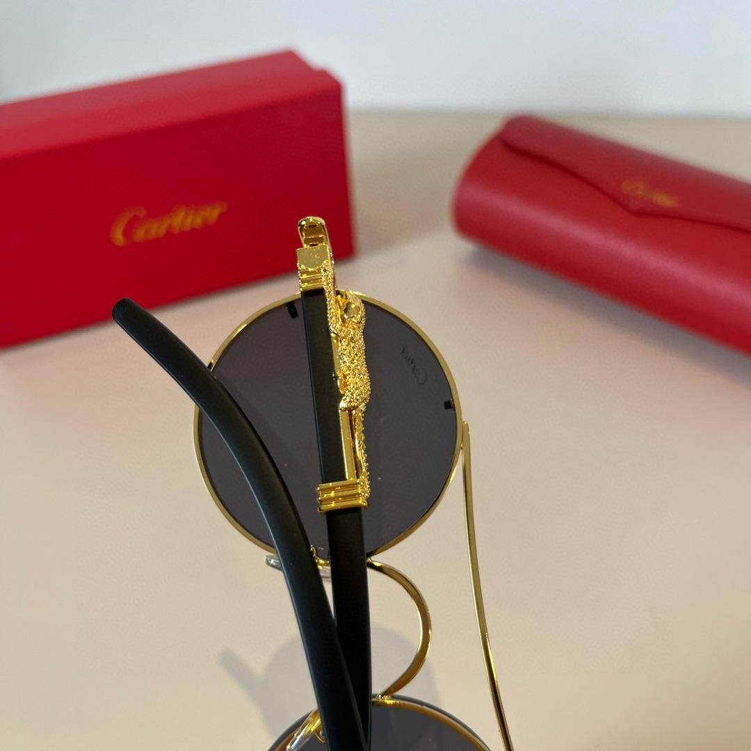 CARTIE カルティエ ポイントサングラス 6108 メンズ レディース ブラック プレミアムスタイル - 画像 7