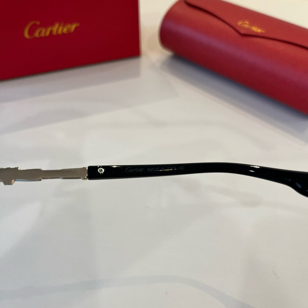 CARTIE カルティエ メガネ フレーム 無縁 金属 メンズ レディース ゴールド ブラック 多色展開 - 画像 9