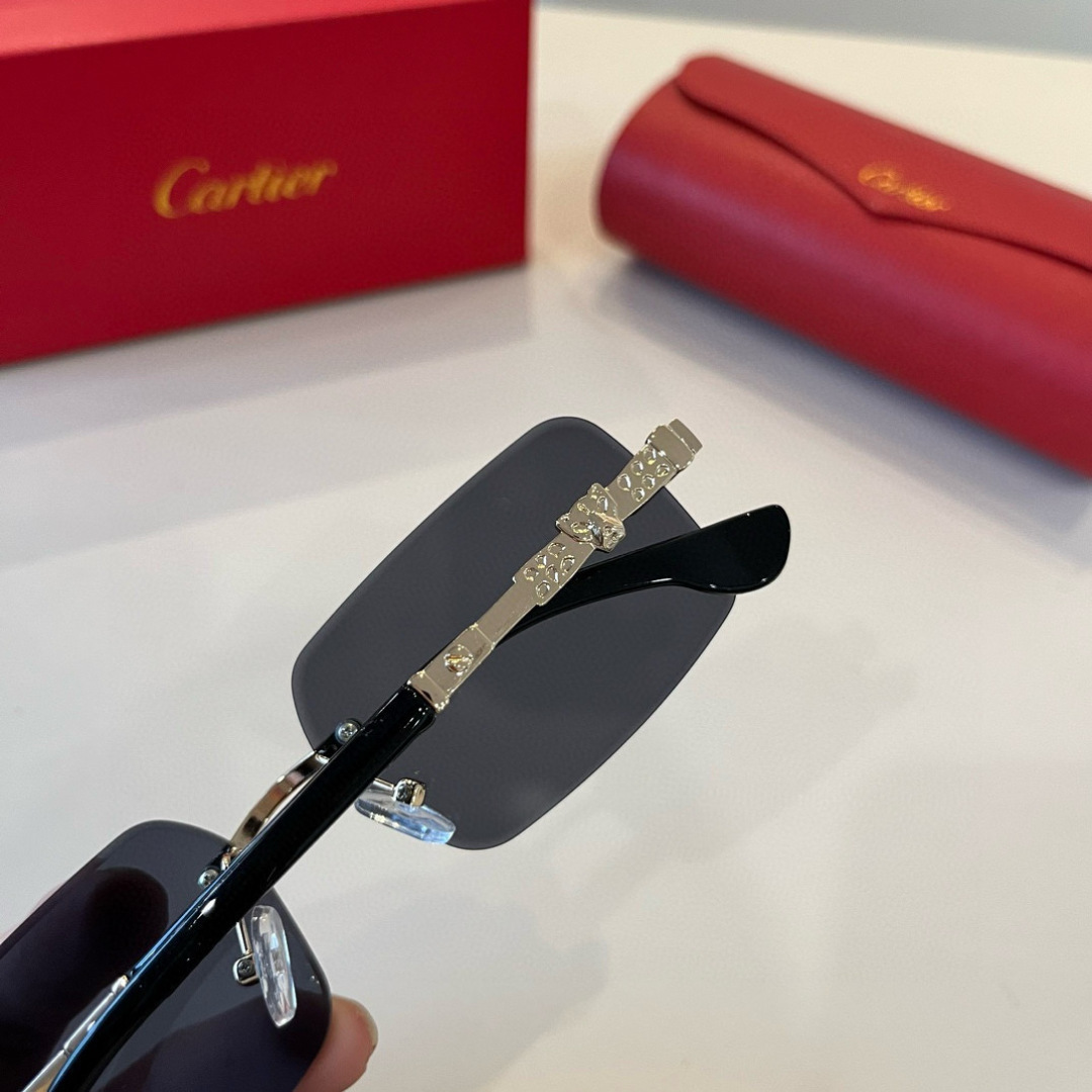 CARTIE カルティエ サングラス 無縁 メタル レディース メンズ ブラック ホワイト レdz - 画像 7