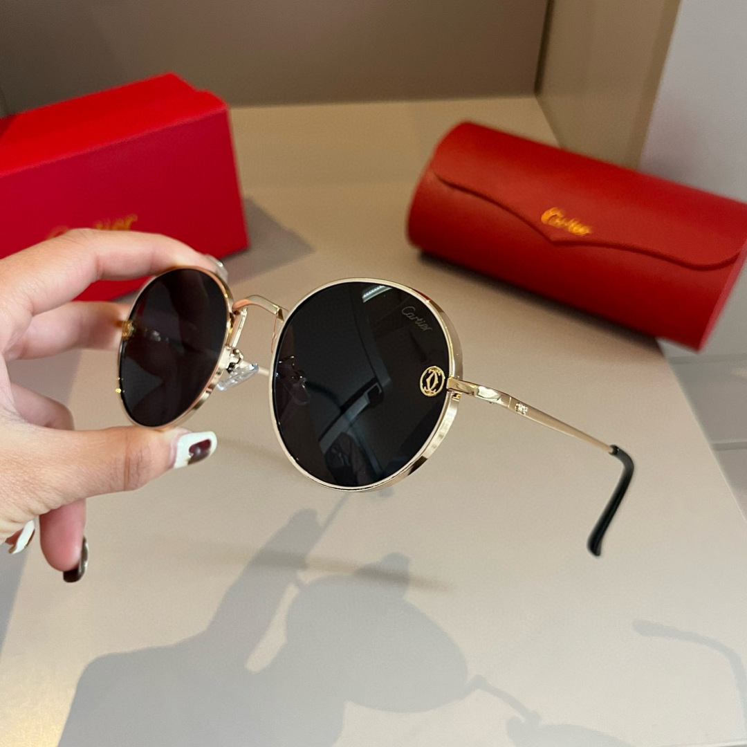 130￥CARTIE卡地亚 珍贵太阳眼镜金属材质轻电镀工艺精湛气质十足!新款刚刚到货官网原版超高品质，超高档奢华的象征_31471 - 画像 4