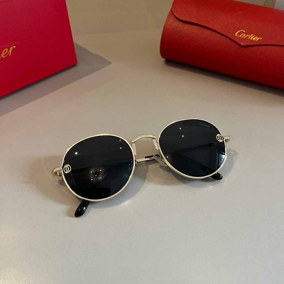 130￥CARTIE卡地亚 珍贵太阳眼镜金属材质轻电镀工艺精湛气质十足!新款刚刚到货官网原版超高品质，超高档奢华的象征_31471 - 画像 6