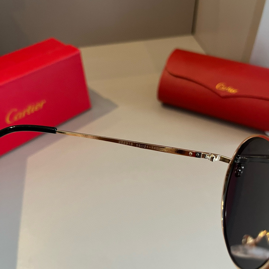 130￥CARTIE卡地亚 珍贵太阳眼镜金属材质轻电镀工艺精湛气质十足!新款刚刚到货官网原版超高品质，超高档奢华的象征_31471 - 画像 8
