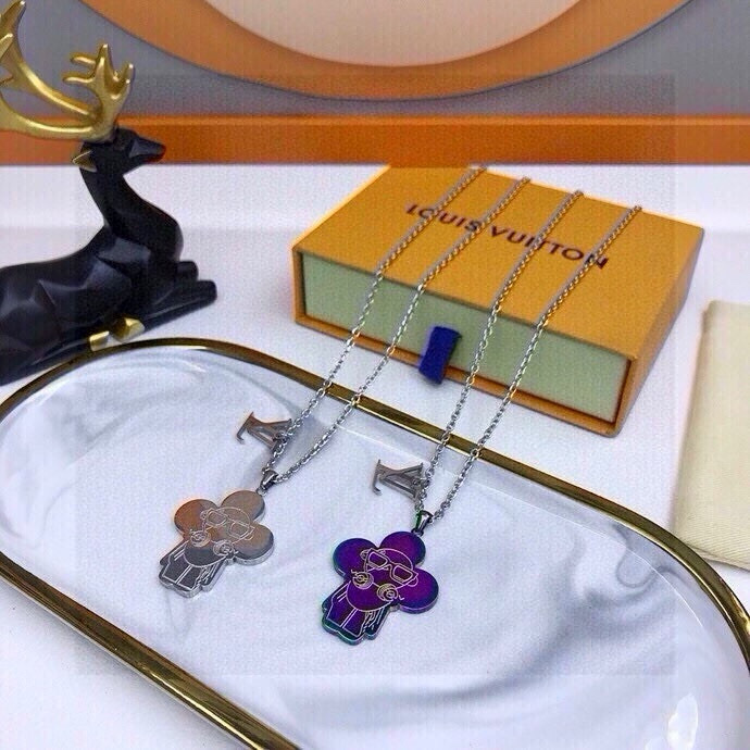 LOUIS VUITTON ルイヴィトン ネックレス ヴィトン マルチカラー メンズ レディース チェーン 10色展開