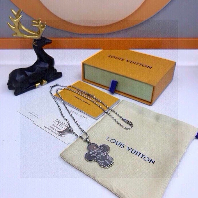 LOUIS VUITTON ルイヴィトン ネックレス ヴィトン マルチカラー メンズ レディース チェーン 10色展開 - 画像 2