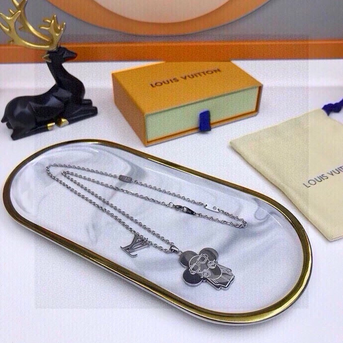 LOUIS VUITTON ルイヴィトン ネックレス ヴィトン マルチカラー メンズ レディース チェーン 10色展開 - 画像 4