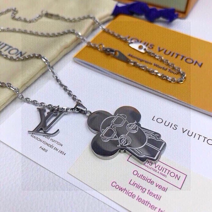 LOUIS VUITTON ルイヴィトン ネックレス ヴィトン マルチカラー メンズ レディース チェーン 10色展開 - 画像 9